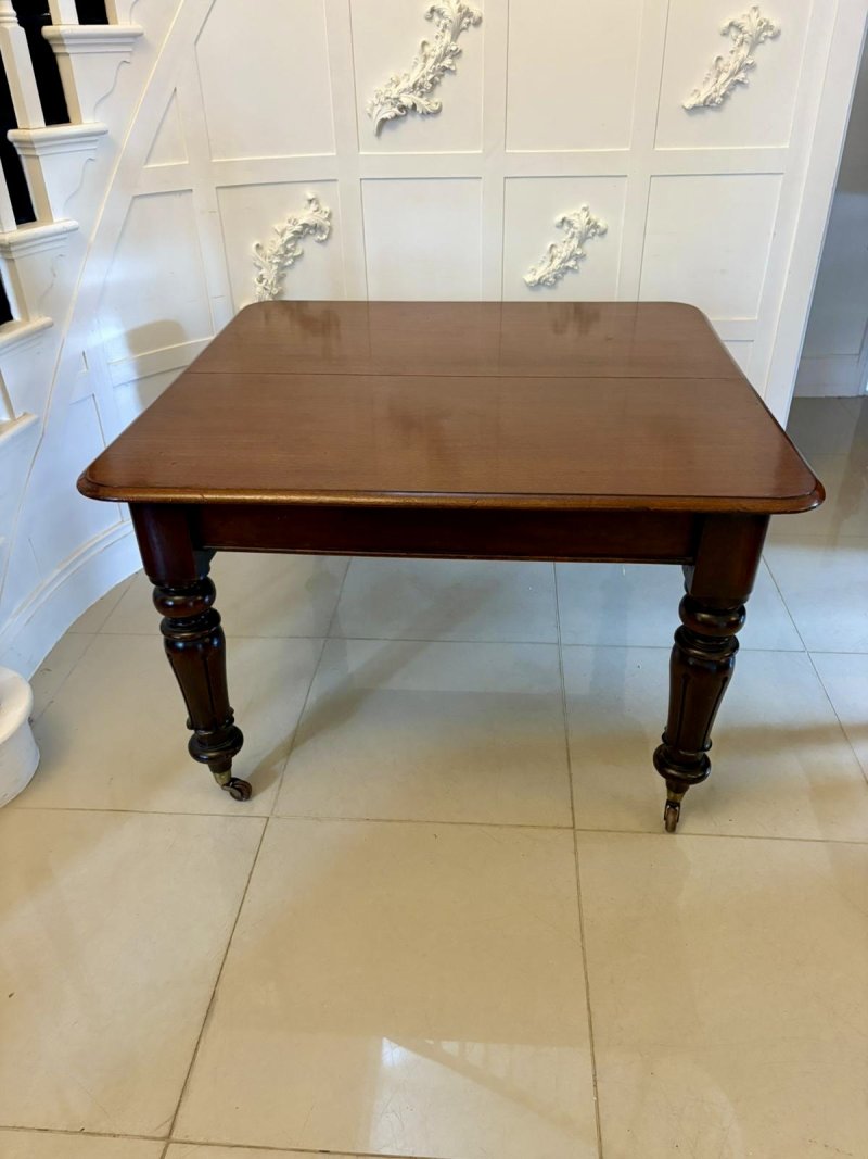 Antique Victorian Quality Mahogany 10 Seater Extending Dining Table - Image 10